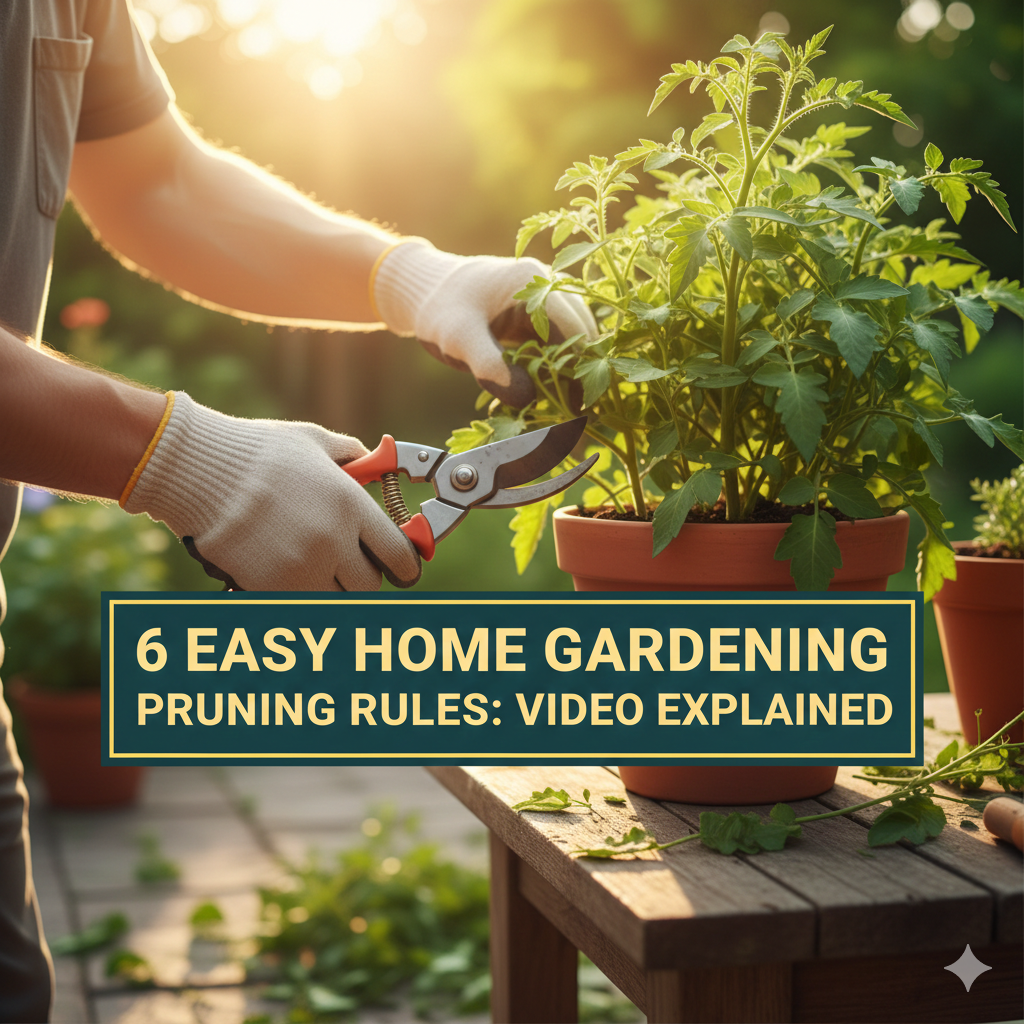 6 Easy Home Gardening Pruning Rules: Video Explained