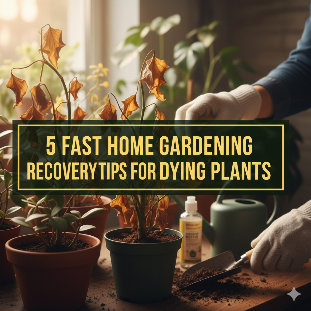 5 Fast Home Gardening Recovery Tips for Dying Plants