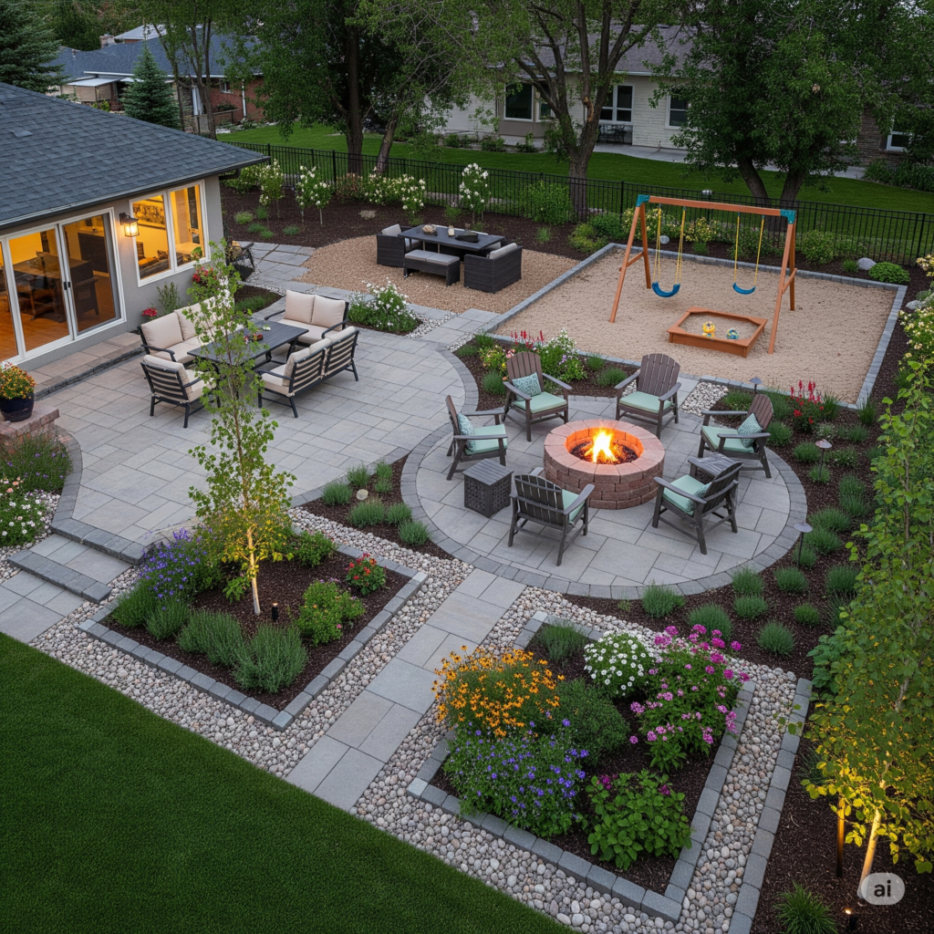 dividing the backyard